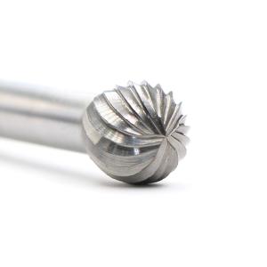 Wholesale 3mm SD Ball Shape Carbide Burrs Single Cut Carbide Rotary Burr On 3mm Shank from china suppliers