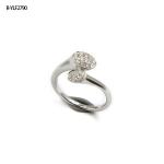 Elegant Clear Cubic Zirconia Sterling Silver Rings Fine Jewelry Band For Women