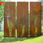 Home Decoration Laser Cut Corten Steel Decorative Panels 800*800mm
