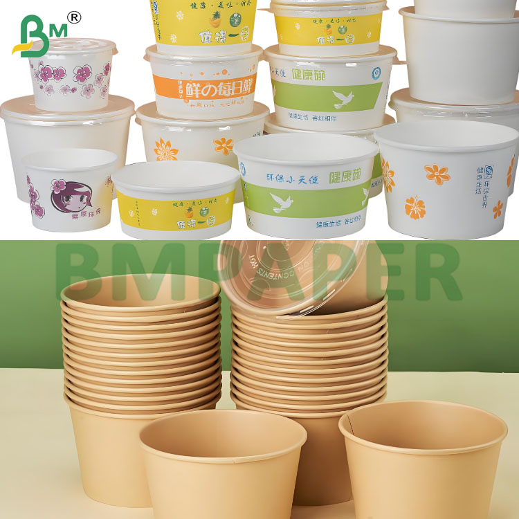 135-350 GSM High Stiffness Food Container Paper Roll for Paper Bowl