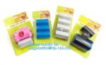 LED Flashlight Dog Waste Bag Dispenser Holder with Pet Waste Bag Poop Roll Bags,