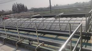 Wholesale Blue White Green Grey Color Customized Wastewater Tank Covers Arch Gas Collecting Hood Frp Cover from china suppliers