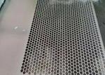 10mm Hexagonal Perforated Aluminum Sheet / Round Perforated Metal Polished