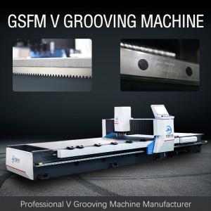 China Fully Automatic Four Sided V Groover Machine Automated Solution For Door Industry on sale