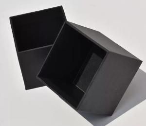 Wholesale Black Cardboard Black Square Box Paper Box Custom Cosmetics Tea Packaging Box from china suppliers
