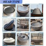 Casting Carbon Steel Stainless Steel Pipe Fitting Dish End Hemispherical Head