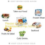 thermal large ice cooler bag/insulated aluminium foil 600D polyester lunch