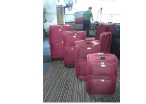 Wholesale 600D Twill Fabric Eva Trolley Luggage Suitcase Soft Case With 2 Big Wheels from china suppliers