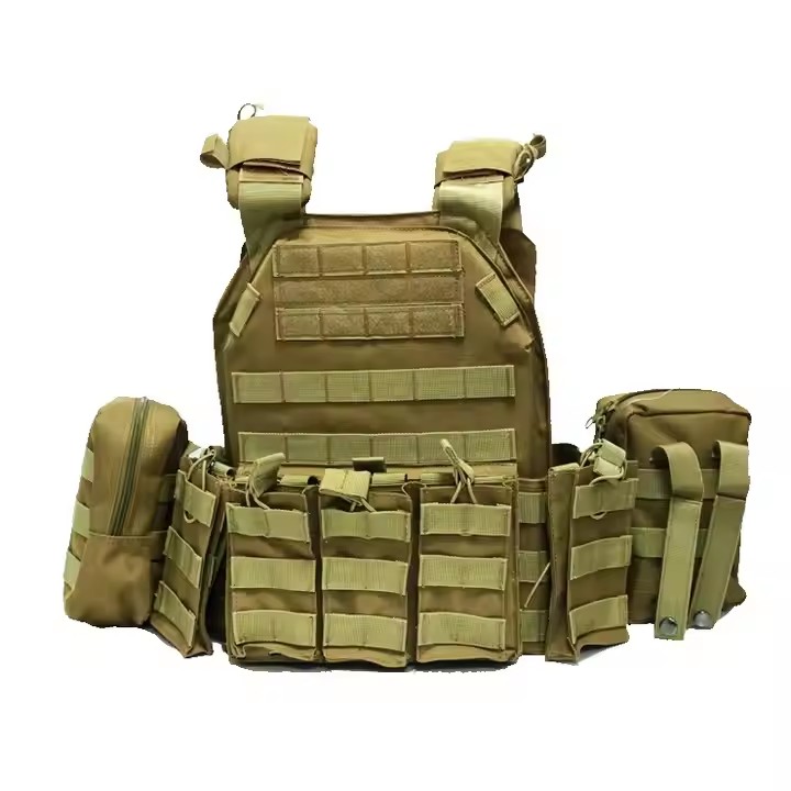 Oxford Fabric Plate Carrier Waterproof Vest Camouflage Tactical Gear For Tactrical Training
