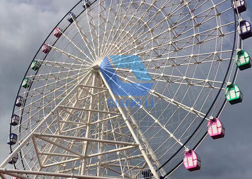 Outdoor Amusement Park Ferris Wheel Equipment 50m For Christmas Decor