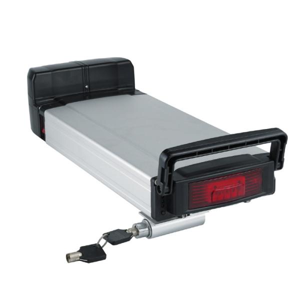Ebike Replacment Battery Long Cycle 48V 250W 500W Silver Rear Rack Rechargeable