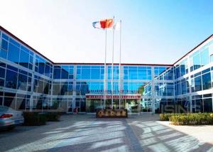 Wholesale Glass Curtain Modular Container House , Customized Commercial Modular Buildings from china suppliers