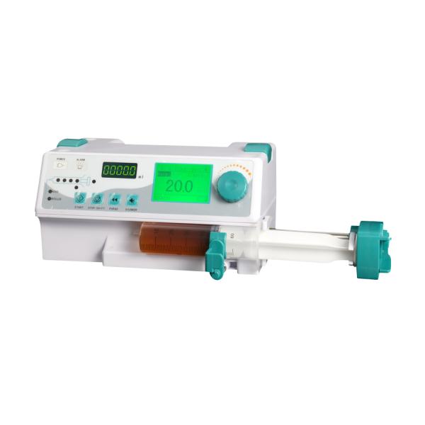 IPX4 Electric Infusion Syringe Pump front view and display