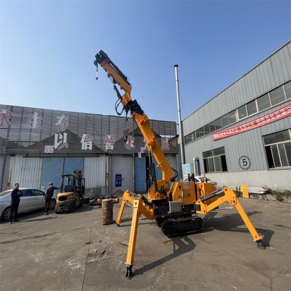 Electric And Diesel Power Spider Crawler Crane Customized 2500kg