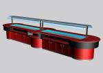 Commercial Buffet Equipment for Salad and Seafood, LED Lighting Refrigerated