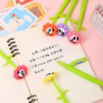 Panda Flower Pens Rose Shaped Ballpoint Pen Creative Liquid Black 0.5mm Gel Ink