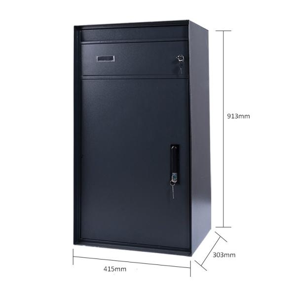 Wall Mount Lock Box Outdoor or Freestanding Home, Office, Commercial Mailbox