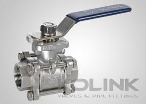 Wholesale 3-piece Stainless Steel Ball Valve ISO5211 Pad Locking Device NPT BSPT SW End from china suppliers