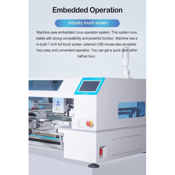 IC Stacks High Accuracy SMT Pick And Place Machine , Pick And Place Soldering Machine