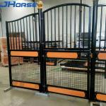 Ventilation Wire Mesh Bamboo Infill Metal Stall Fronts Customized Type Window