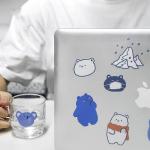 BPA Free Vinyl Bopp Printed Adhesive Sticker Labels For Laptop