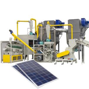 Wholesale Solar Panel Recycling Plant for Aluminum Frame Removal and Silicon Silver Metal Recycling from china suppliers