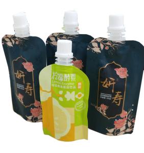 Wholesale 180*100mm 100ml Juice Spout Pouch Packaging Stand Up Pouch With Nozzle from china suppliers