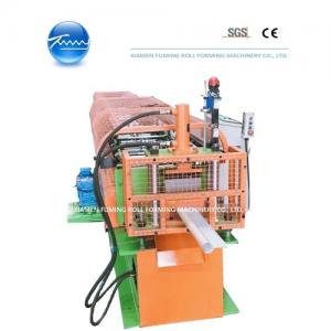 China Profile Gutter Downspout Roll Forming Machine Hydraulic Cutting on sale