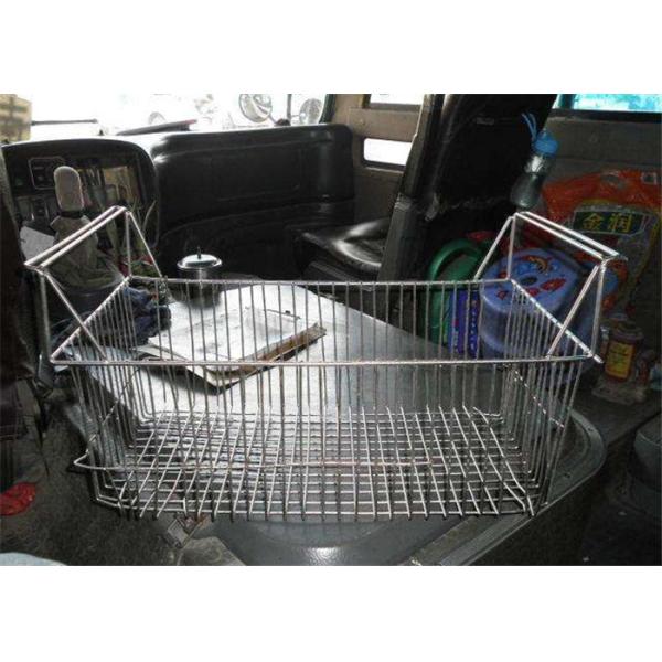 Decorative Custom Silver Rectangular Wire Mesh Basket For Clean Smooth Medical/stainless steel wire mesh baskets lid