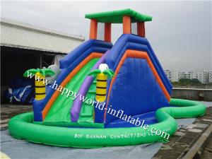 China London bridge water slide , nip slip on a water slide , inflatable water slide clearance on sale
