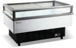 Top Open Island Commercial Refrigerator Freezer 450L For Store , White Painting