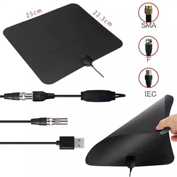 High Frequency Indoor DVB T2 HDTV Digital TV Antenna for VHF 174-240MHz/UHF 470