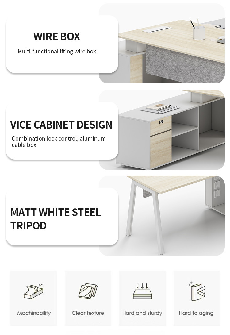 Modern Office Furniture Director Workstation Desk CEO Table Manager Executive Office Desk