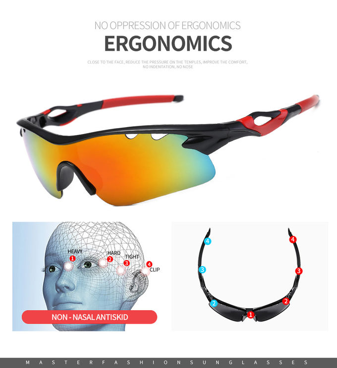 Outside Cycling Polarized Sports Sunglasses 4 Interchangeable Lenses