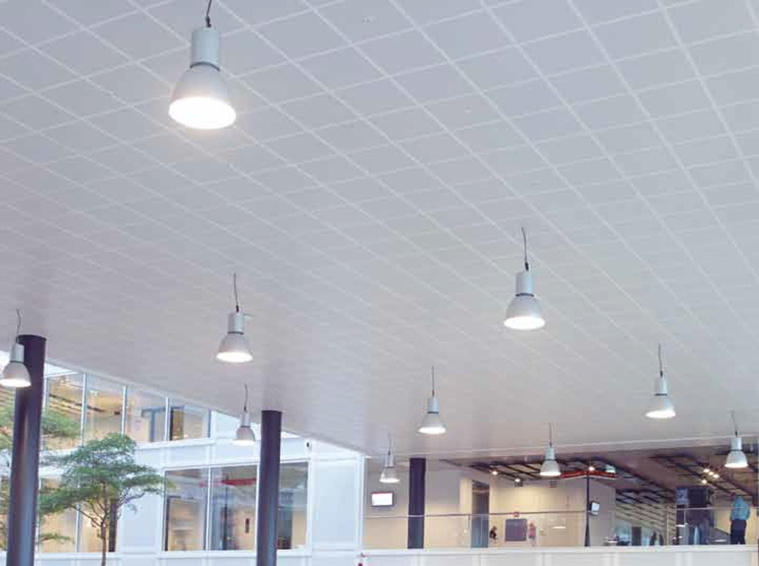 Galvanized Steel Ceiling Keel , Silvery White Suspended Ceiling Channel System
