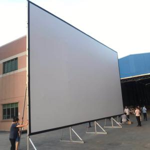 Wholesale 500 Inch Big Size Fast Fold Portable Outdoor Projection Screen With Flightcase from china suppliers