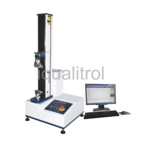Touch Controller Single Column Tensile Testing Machine 5KN / Material Testing