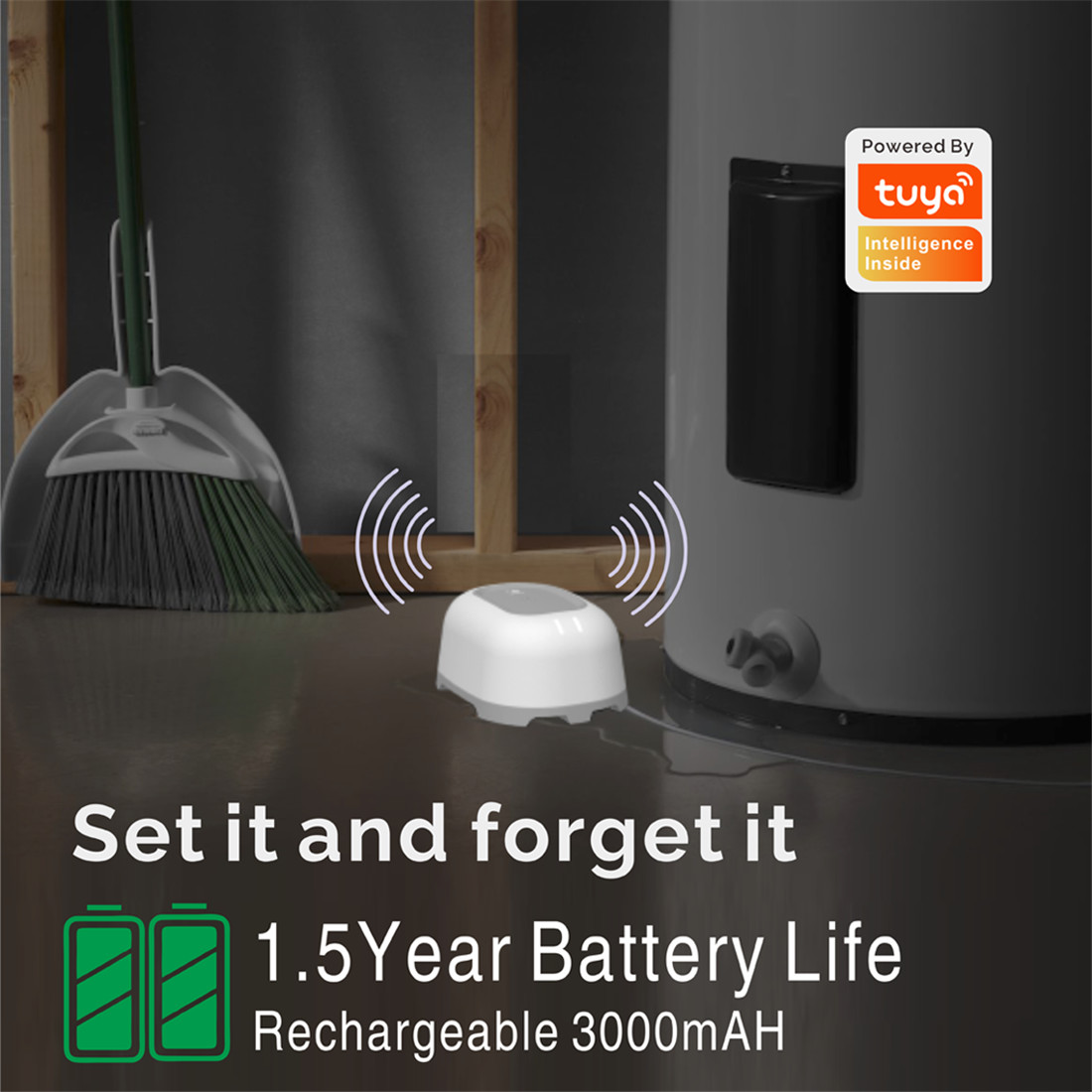 Wifi Water Leak alarm Sensor(WLS-100w)