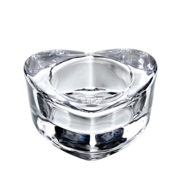 Tangson Heart Shape Glass Candle Holder , Tea Light Candle Holder For Party