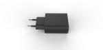 Black 12V1.5A QC3.0 European USB Charger