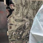Water Wave Mirror Stainless Metal Steel Sheet 1220x2440mm Format 0.8 Grade 304