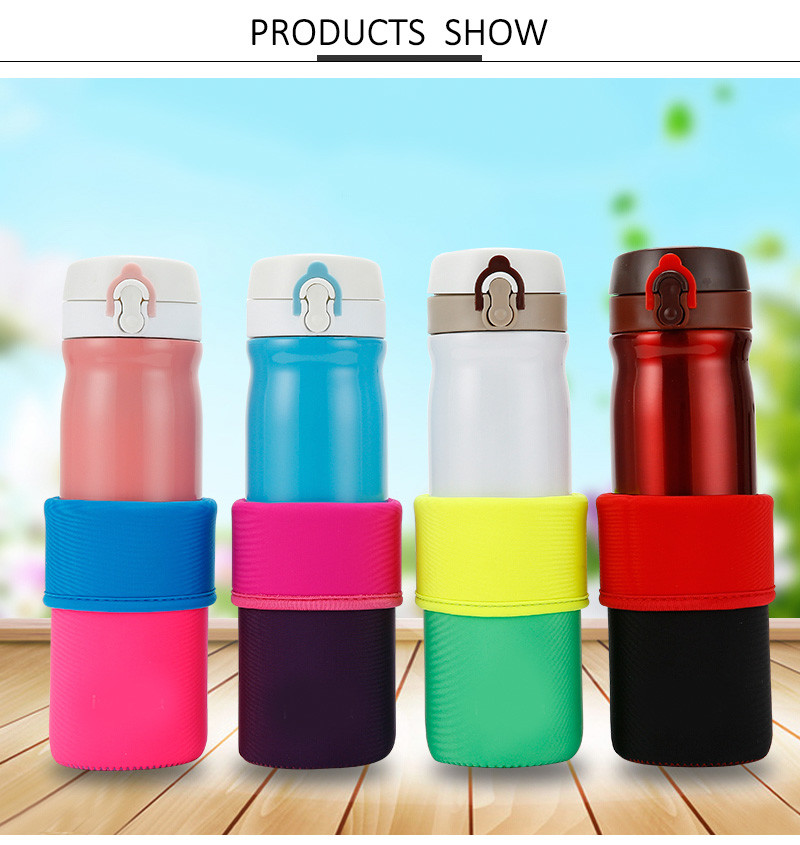 Eco Friendly Pure Color Lycra Glass Bottle Cover