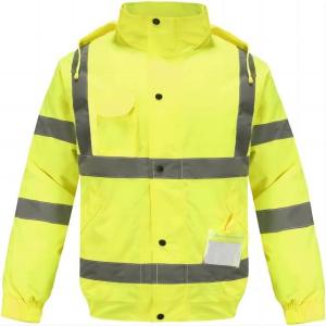 Wholesale S - XL Safety Reflective Jacket ANSI High Visibility Jacket Waterproof For MEN from china suppliers