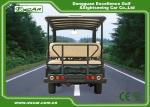 Green / Black Rustproof Body electric sightseeing bus tour 1 year Warranty