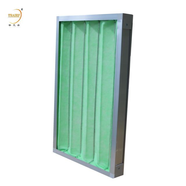 Washable Panel Air Filter Green Cotton Media Pleated Filter For Laminar Flow Hood