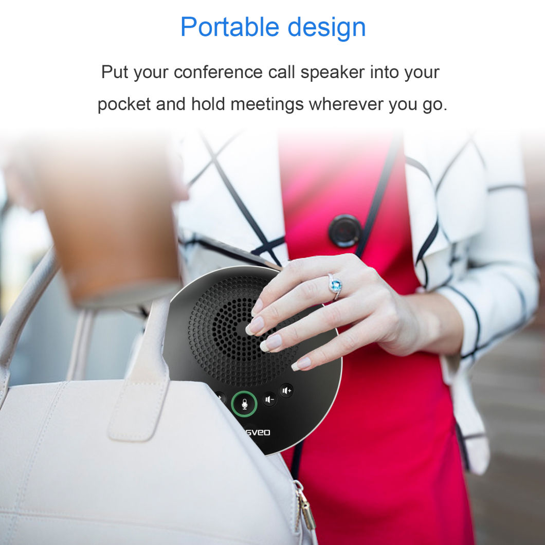 USB Bluetooth Conference Speakerphone for Skype Video Conferencing