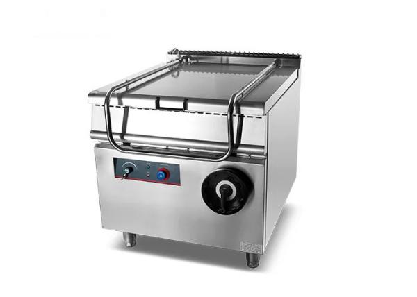 12kw Stainless Steel Tilting Braising Pan Multiple Burners Electronic Ignition
