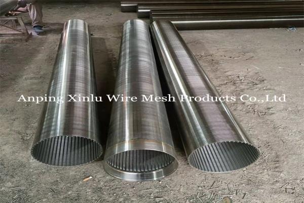 304L/316 Wedge Wire Spiral Continuous Slot Well Screen Tube Full Welding