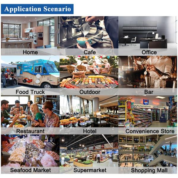 ICM-120P Wholesale Commercial Automatic 65kg Ice Making Machine High End Blue Light Ice Maker Factory Low Price for Hotel / Cafe