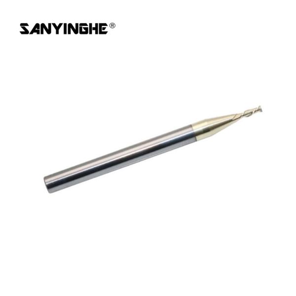 4 Flute Flat Milling Cutter 0.2mm 0.3mm 0.4mm 0.5mm 0.6mm CNC Tungsten Carbide